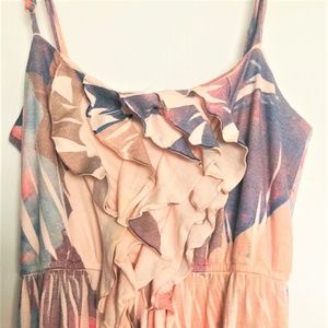 LSTER Multi Colored Spaghetti Strap Maxi Dress